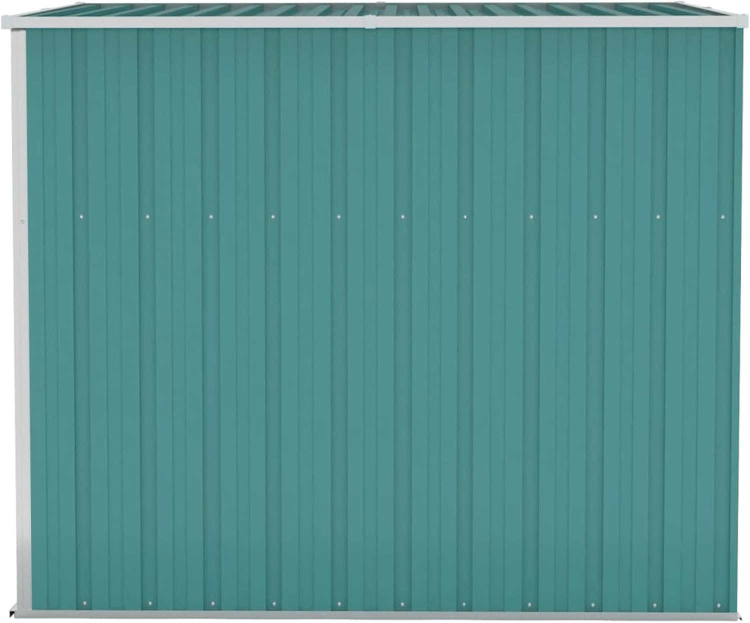 Abri de jardin mural en acier galvanisé vert 118 x 194 x 178 cm