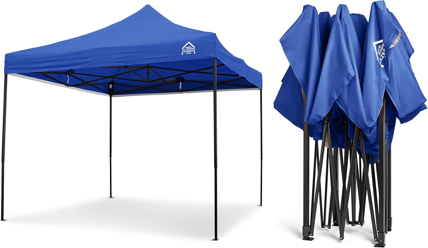 karaca-alisveris - Tonnelle Pop-up - 3x3m - entièrement imperméable, Bleu Roi