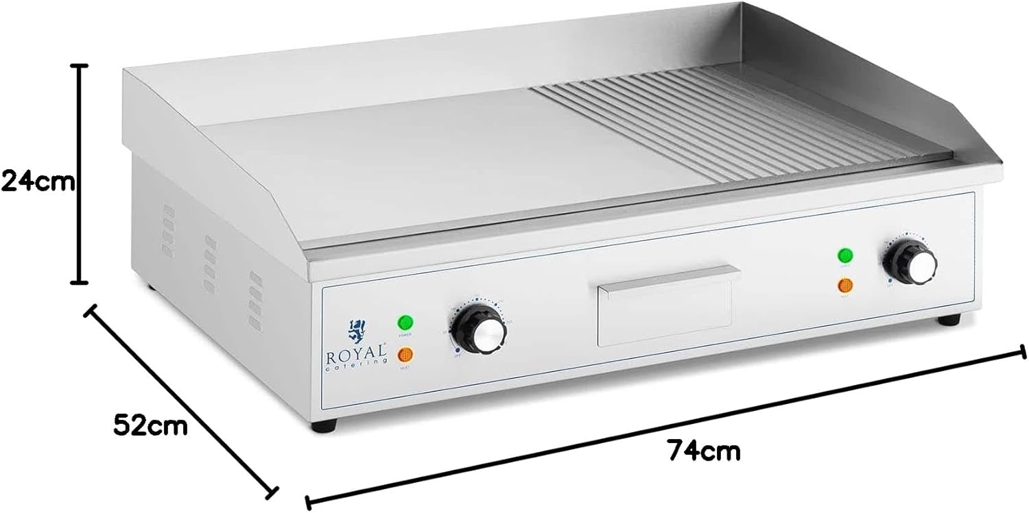 karaca-alisveris - Plancha professionnelle 727x420 mm fer 4400 W RCPG51-M