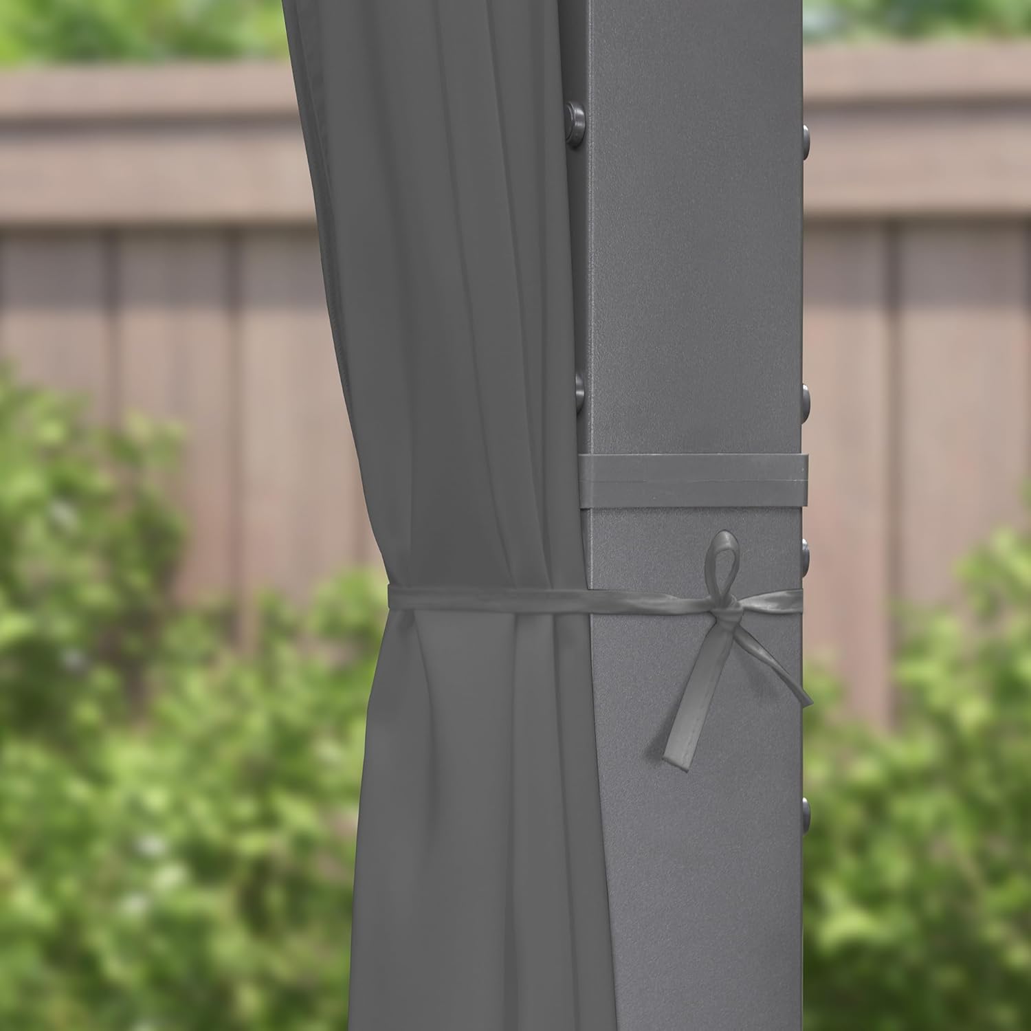 karaca-alisveris - pergola aluminium série 4x3m rideau toit coulissant gris