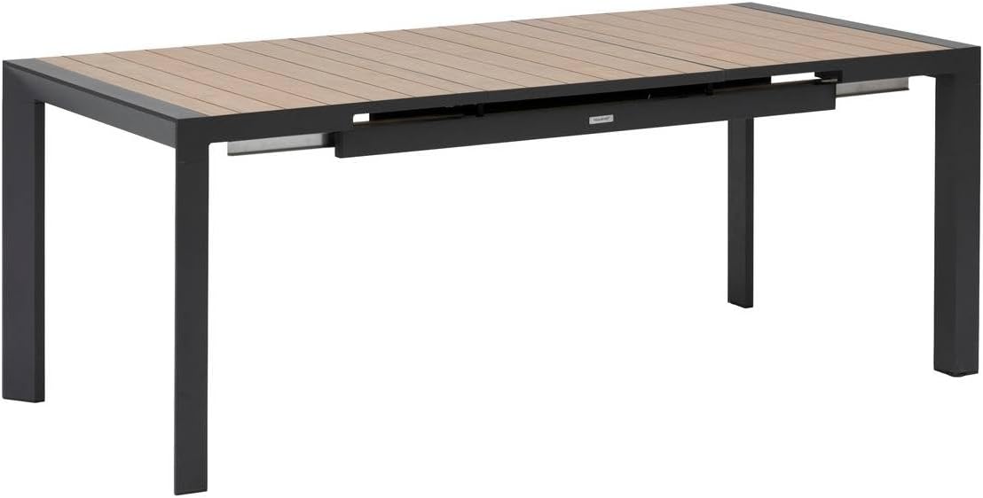 karaca-alisveris - Evasion Extensible 8 places - aluminium antirouille - effet bois