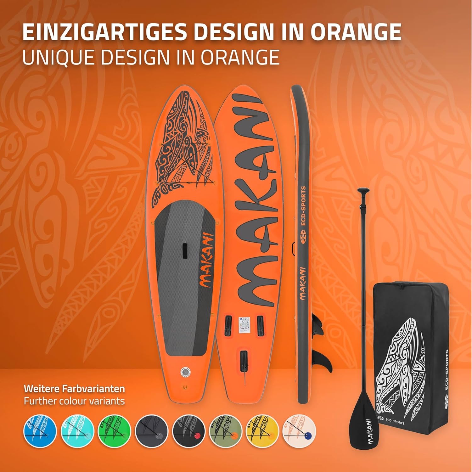 karaca-alisveris - Stand Up Paddle Série - 305/308/320/380 cm - PVC, 120/150 kg, ép. 10/15 cm