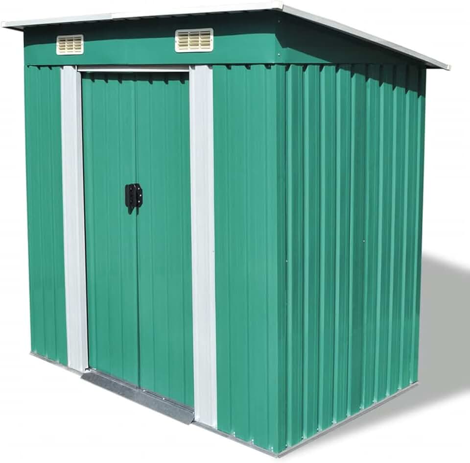 karaca-alisveris Abri de Jardin Métal Vert,Abris De Jardin,Abri De Stockage pour Jardin,Abri D'Outils De Jardin