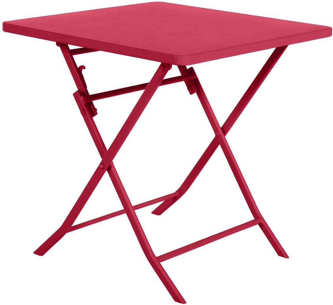 karaca-alisveris - Greensboro - 2 places 70x70 cm - table de jardin pliante acier renforcé