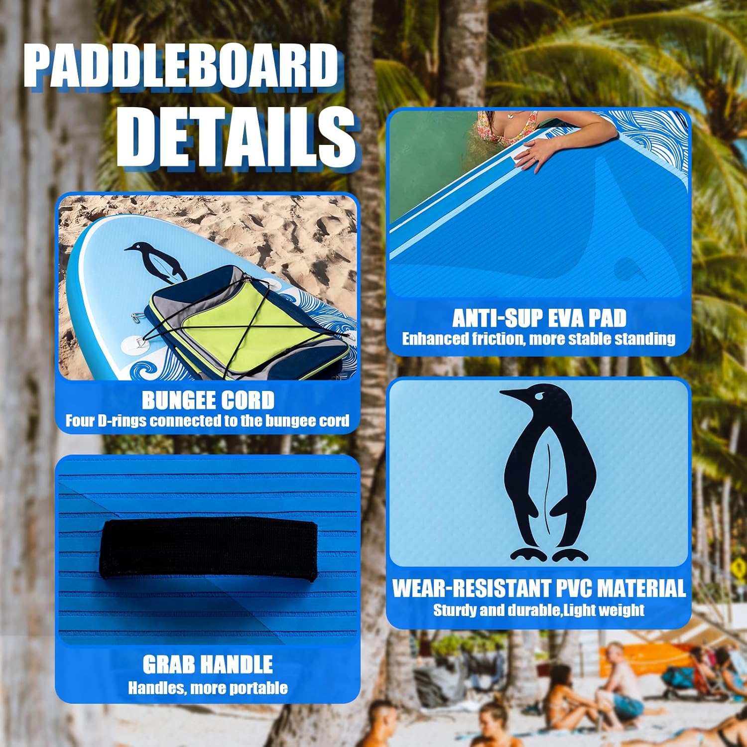 karaca-alisveris - Paddle Gonflable Adulte - 320cm - SUP avec accessoires complets