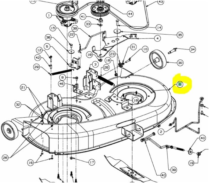 Plateau de coupe autoportées MTD 96cm 68304264CS