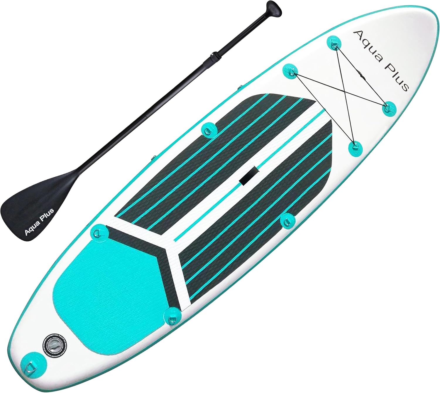 karaca-alisveris - SUP gonflable - 15 cm épaisseur - pagaie, pompe, sac, laisse