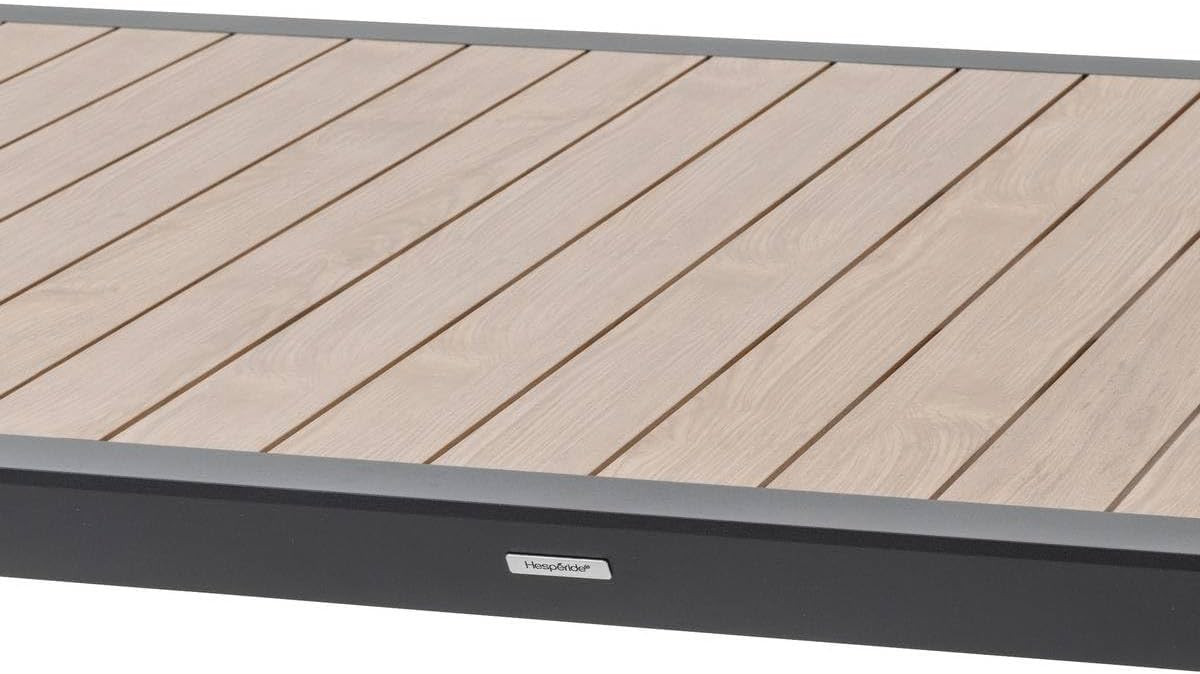 karaca-alisveris - Evasion - table de jardin 12 places aluminium effet bois