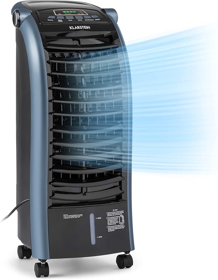 karaca-alisveris - Rafraichisseur d'air 4 en 1 - 6L - clim, humidificateur, ventilateur, ioniseur, 65W, 444m³/h