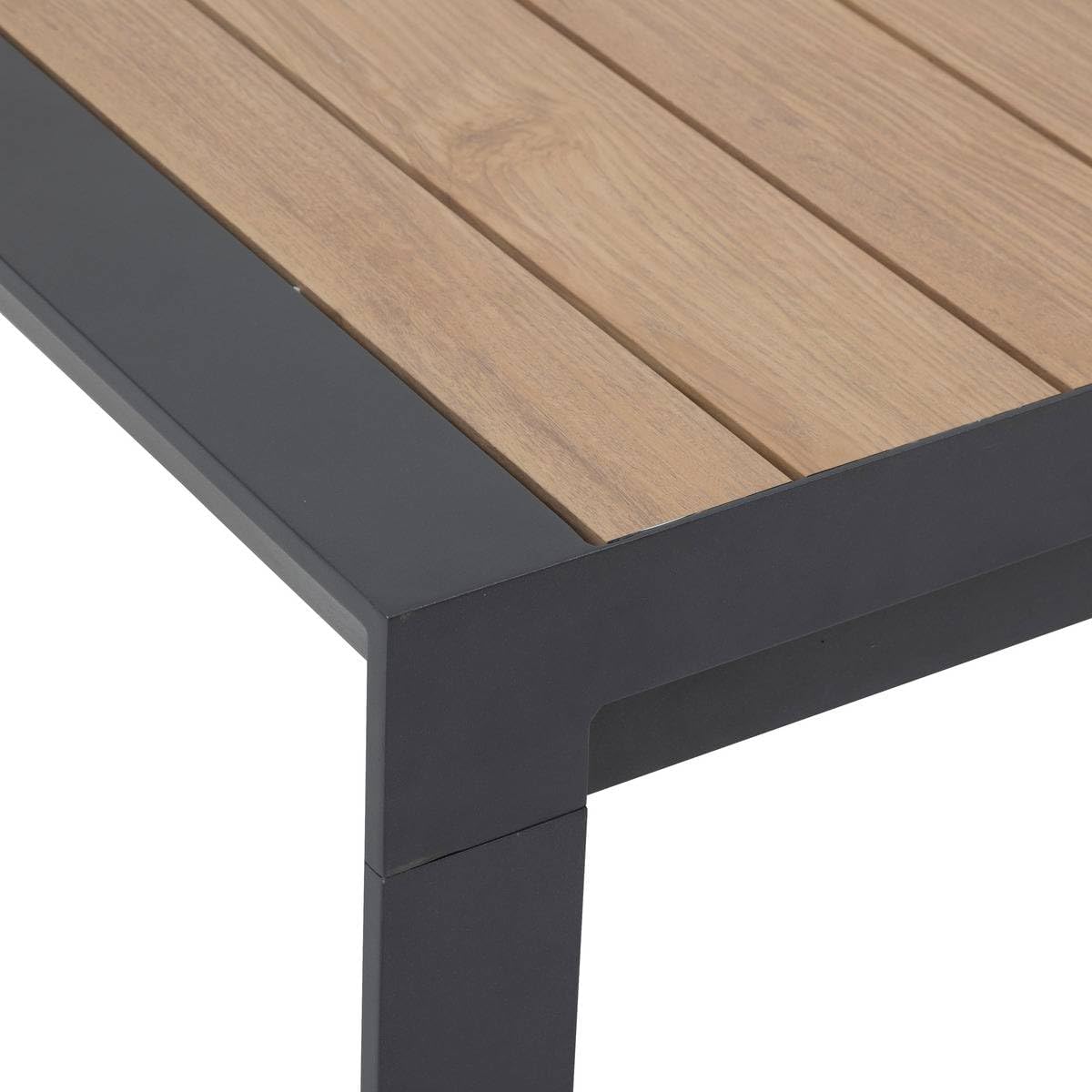 karaca-alisveris - Evasion Extensible 8 places - aluminium antirouille - effet bois