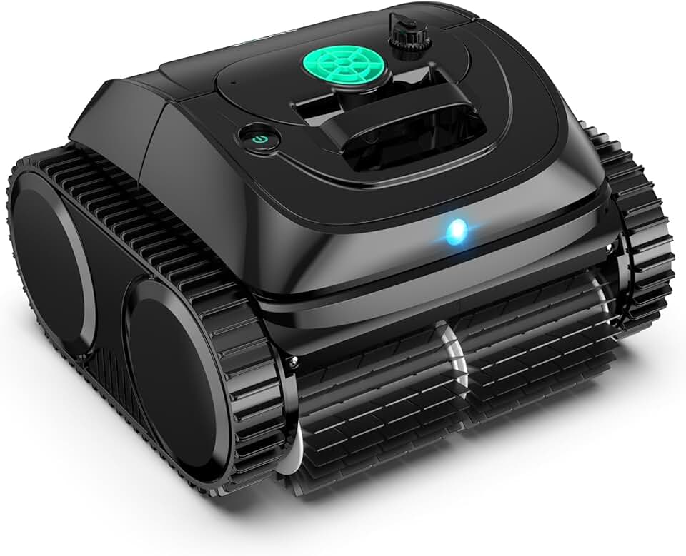 karaca-alisveris - C1-Plus Robot Piscine Sans Fil - Nettoyage 4-en-1, Paroi & Ligne d'eau, 160min/160m², Navigation Intelligente, A