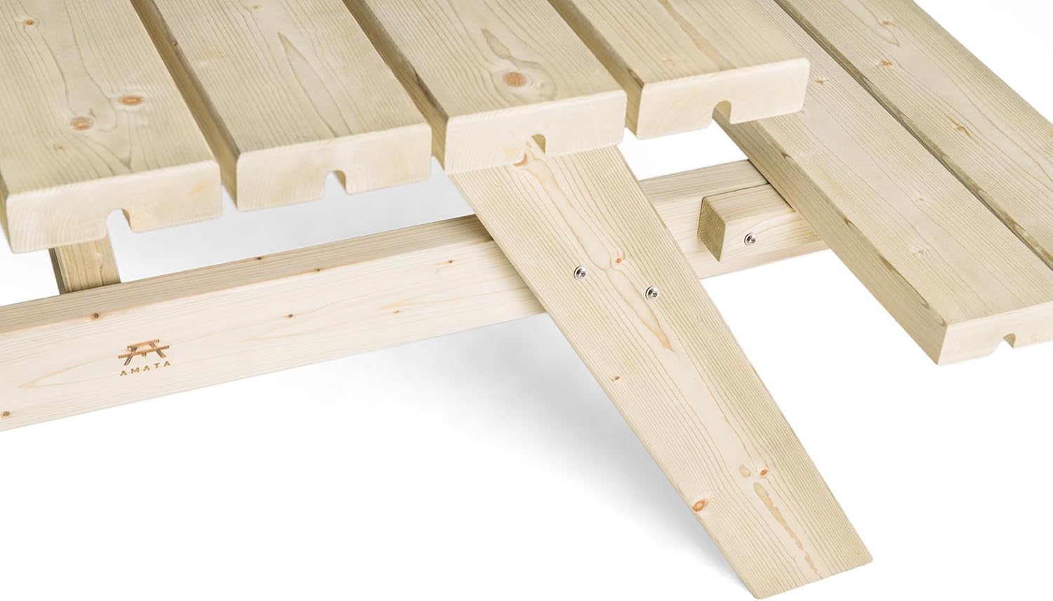 Table de Pique-Nique - Collection UNGURS - Résistante aux intempéries - Sièges pliants, idéale jardin_extérieur - karaca-alisveris-