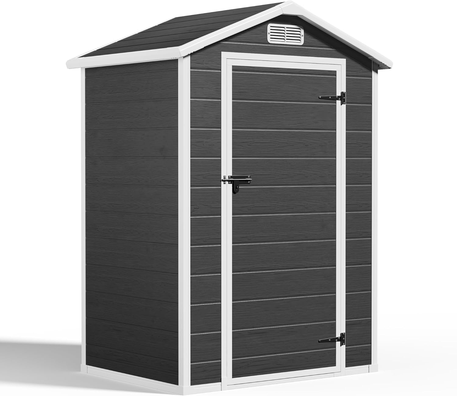 Abri de jardin résine - 122x92x187 cm - fenêtre, aération, verrouillable