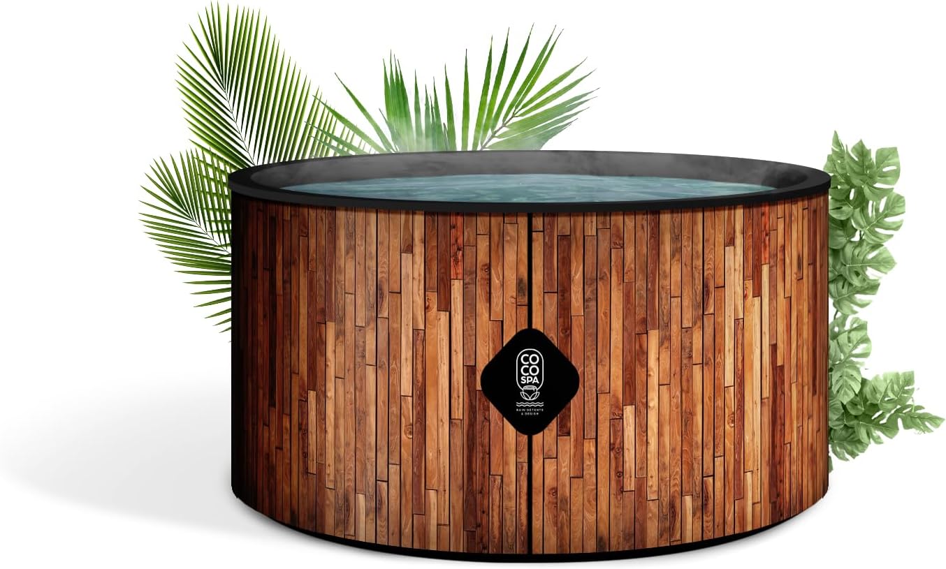 karaca-alisveris Bali Spa Gonflable - 150 cm de diamètre - 800 litres - Moteur 2240 W - 2 à 4 Personnes - Massage 140 Jets