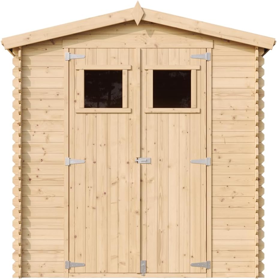 Abri de Jardin en Bois - Stockage extérieur I216xL206xH218 cm/ 3.53 m2 Petit abri à Outils, Local à vélos - karaca-alisveris M343