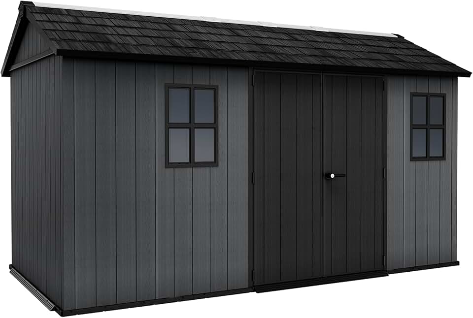 karaca-alisveris - Newton Plus - abri de jardin 8,6m² gris bois - 1375-8