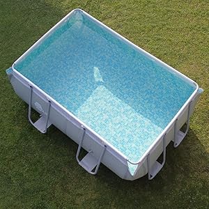 Pool 3 x 2 x 1 Stahl Schwimmbecken Planschbecken Stahlrahmenbecken