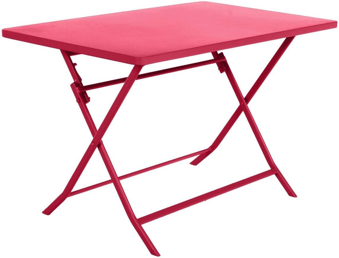 karaca-alisveris - Greensboro - 120x70cm - table pliante acier 4 places, anti-rouille