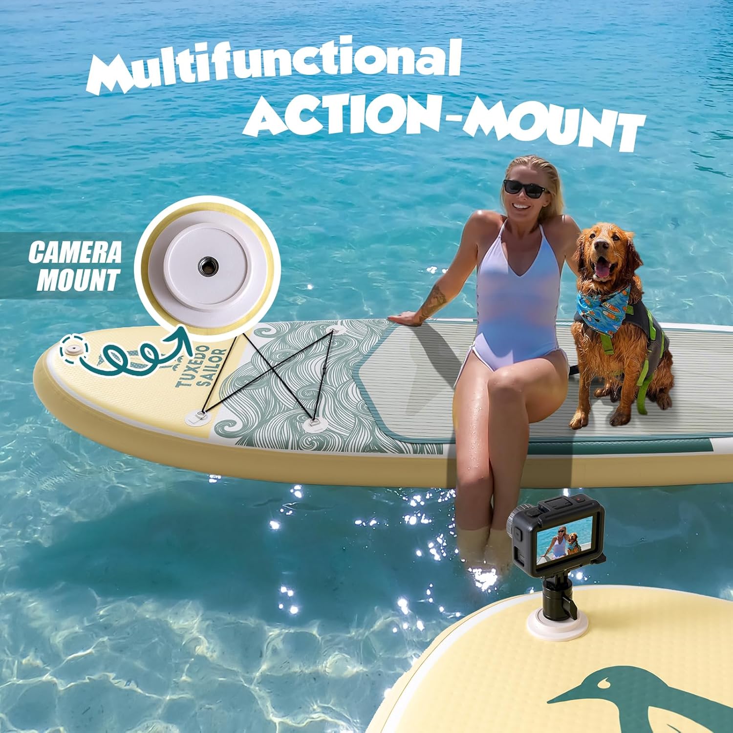karaca-alisveris - Paddle gonflable adulte - planche SUP avec accessoires complets