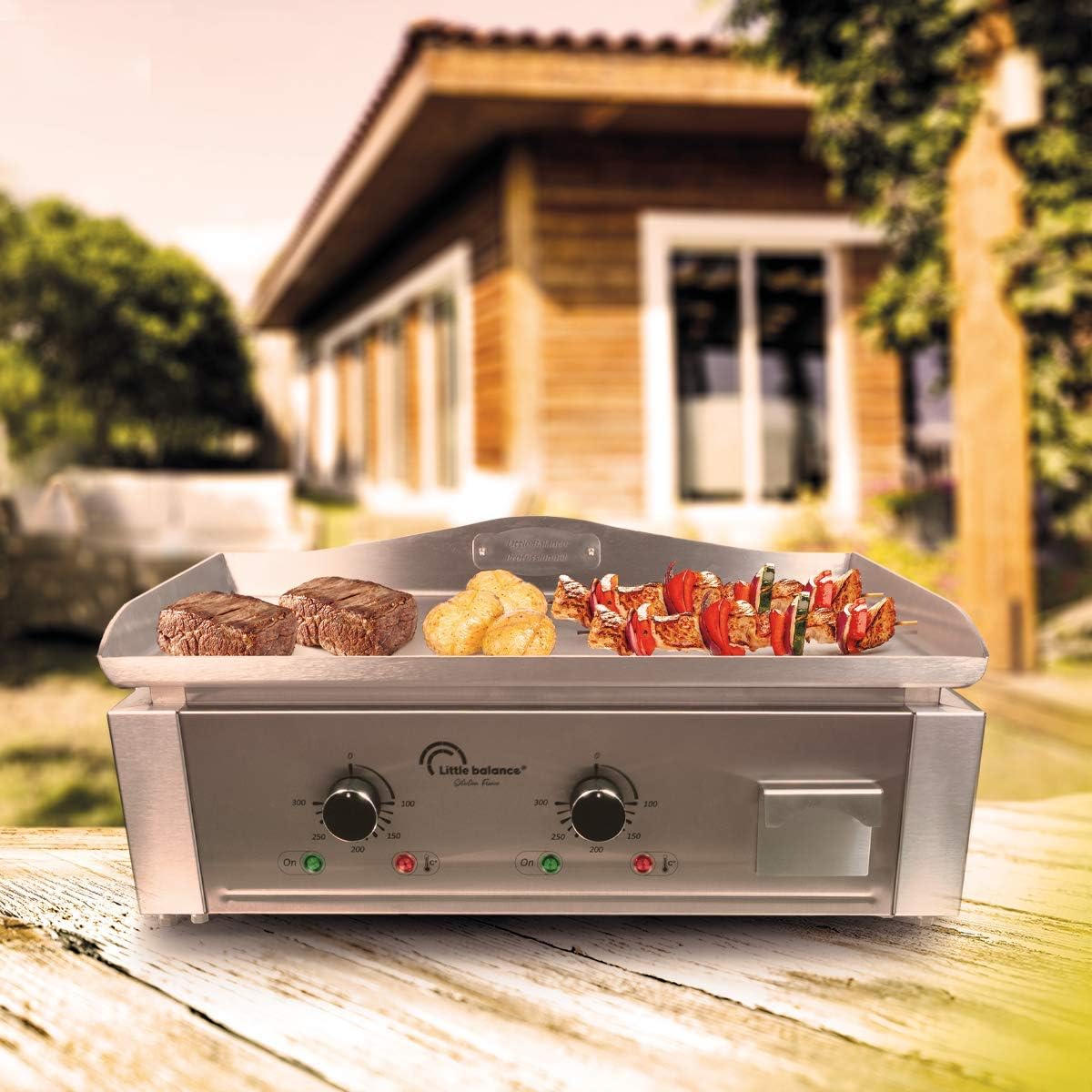 karaca-alisveris - Aquitaine Pro série - inox - 2 zones, 3500W - 8476