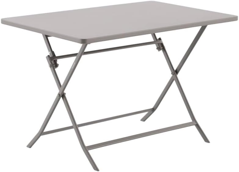karaca-alisveris - Greensboro - 4 places - Table pliante rectangle acier antirouille