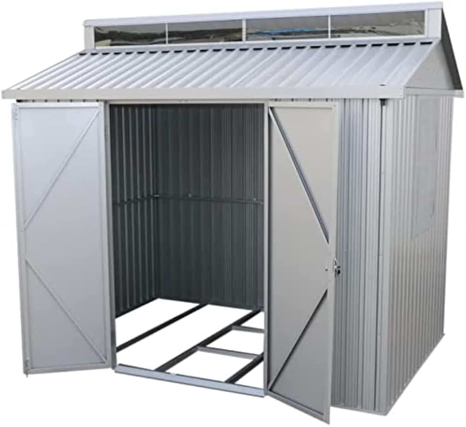 karaca-alisveris - ALU - 8x6 - abri jardin alu, lucarne, fondation, fenêtre, portes verrouillables