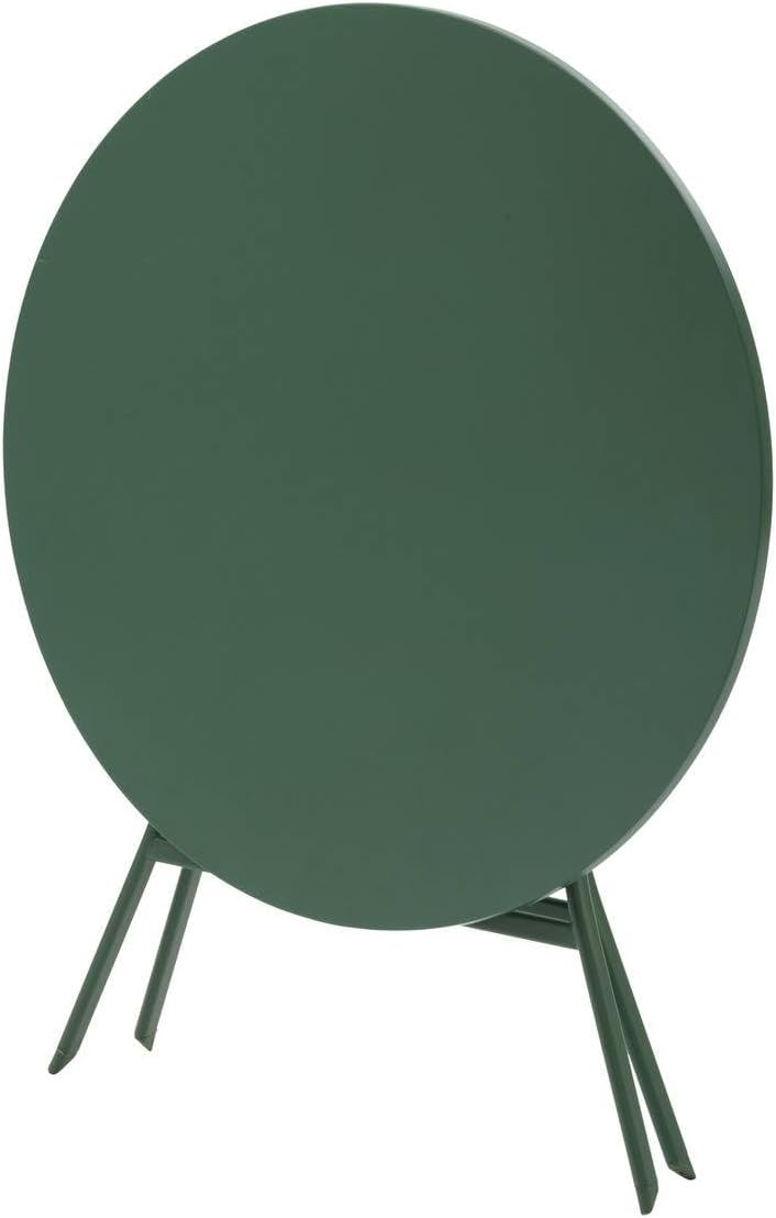 karaca-alisveris - Greensboro - table pliante acier 4 places, vert olive