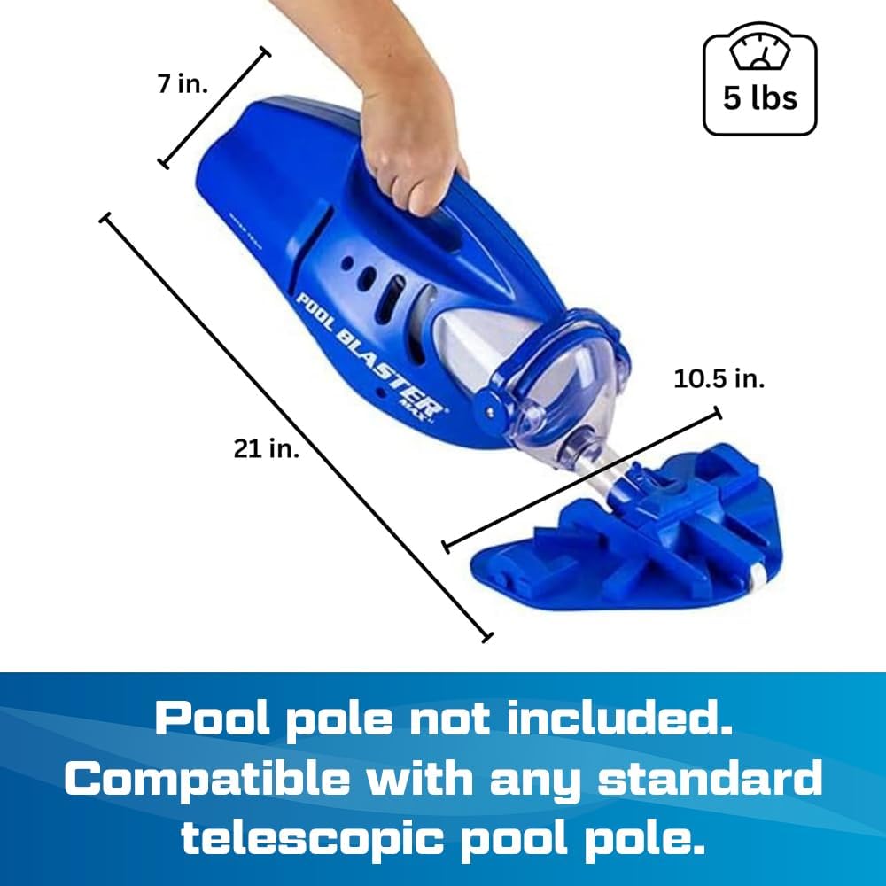 Water Tech karaca-alisveris Max Li Aspirateur de piscine, aspirateur de piscine sans fil avec moteur P30, aspirateur à main pour piscine et spa
