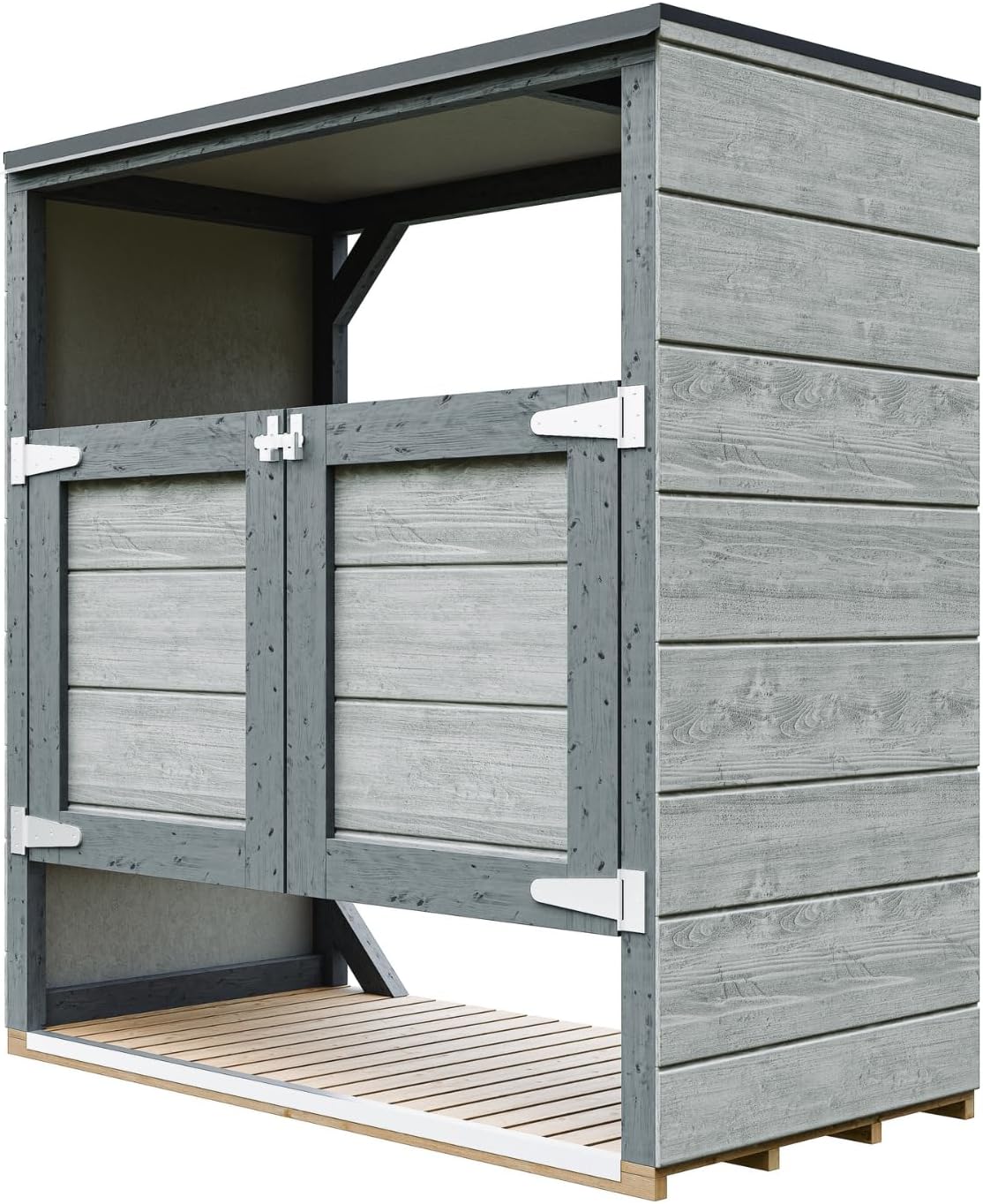 Abri de Jardin pour poubelles, Cache Poubelle extérieur 2x240L – Coffre de Rangement Exterieur, Armoire de Jardin, cabane de Jardin Exterieur – karaca-alisveris M980A-TUNDRA Cavern