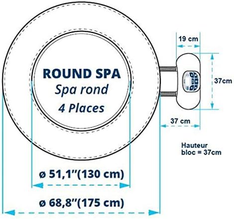 NETSPA Spa Gonflable Montana 4 Places