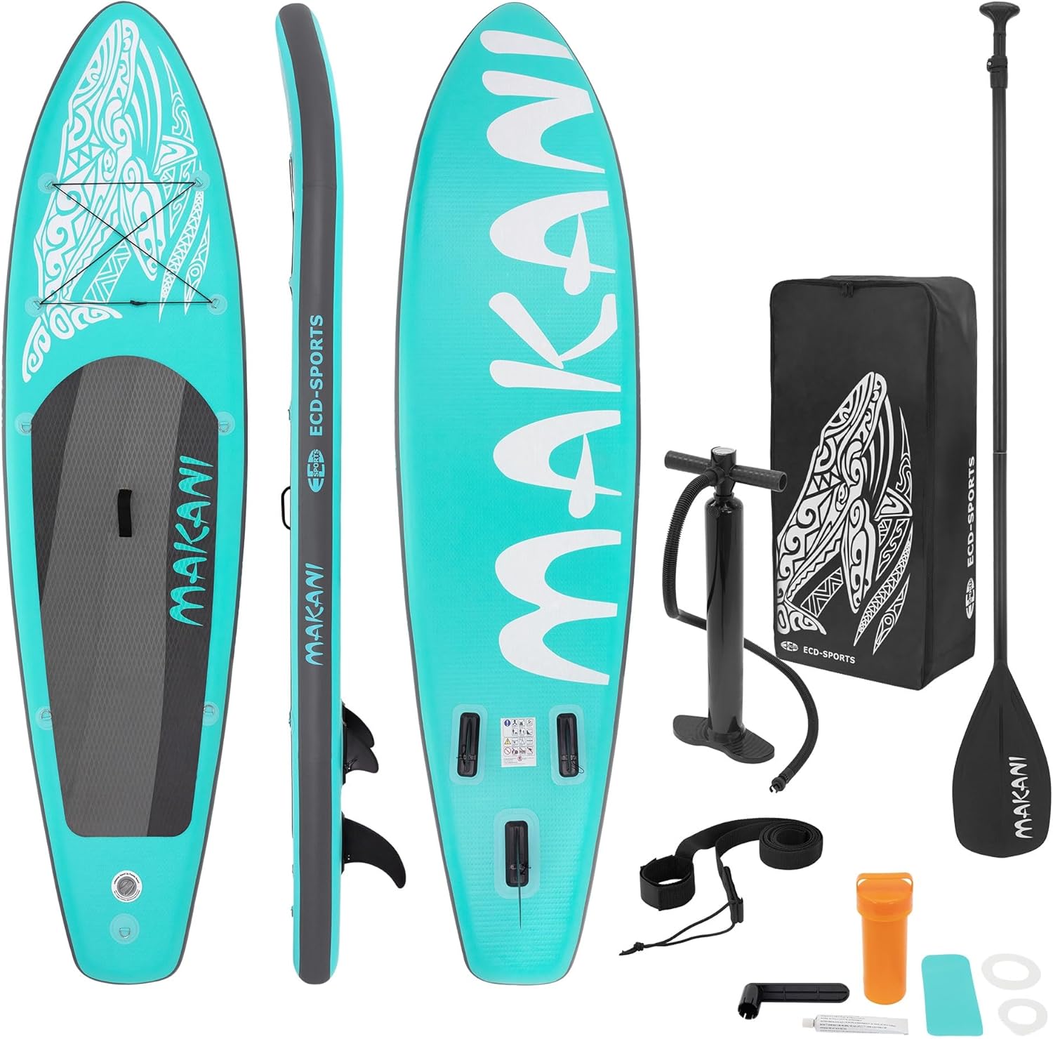 karaca-alisveris - Stand Up Paddle Board - 305/308/320/380 cm - PVC, jusqu’à 150 kg, 10/15 cm, sac, pompe