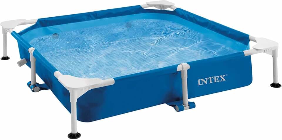 karaca-alisveris - Animaux - piscine carrée tubulaire enfants - 1,59m - 48402NP