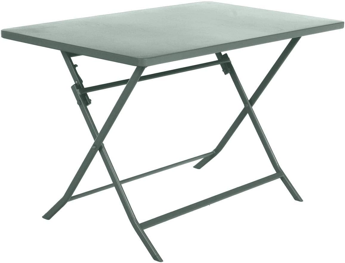 karaca-alisveris - Greensboro - table pliante 4 places acier vert olive