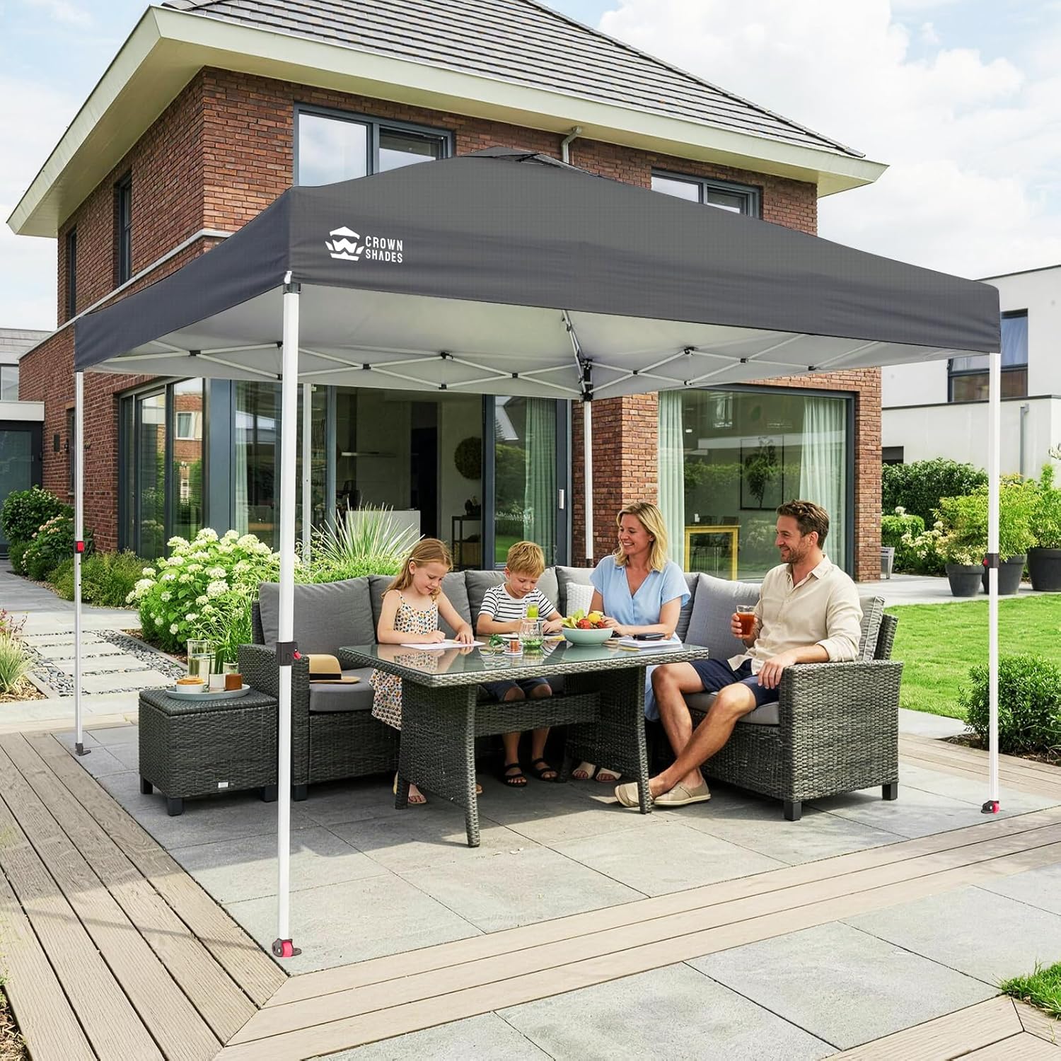 karaca-alisveris - pop-up gazebo - 3x3m - imperméable, UPF 50+, sacs de sable