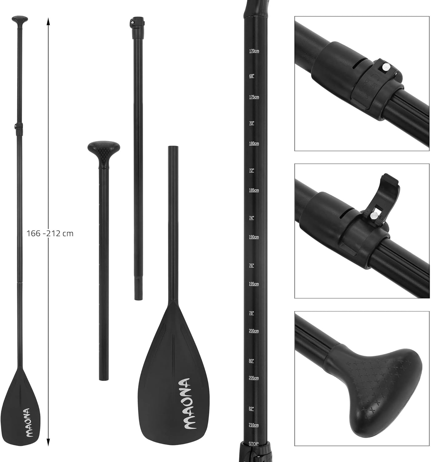 karaca-alisveris - SUP gonflable série Stand Up - 305/308/320/380 cm - PVC, 120/150 kg, 10/15 cm d’épaisseur