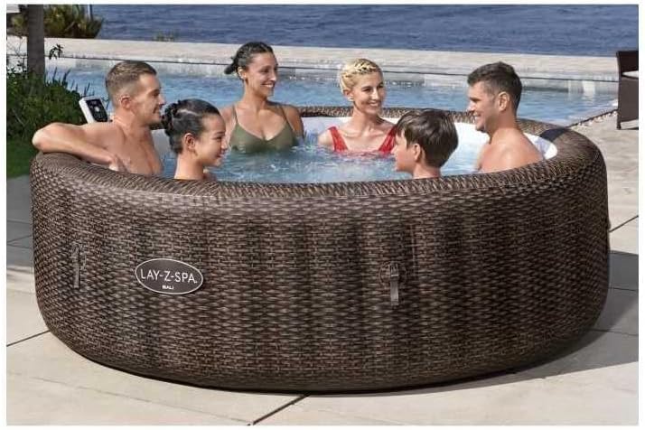 Bali - MaxHold EnergySense UltraFit, 2.16mx71cm, rond, marron, 7 places, AirJet - 85