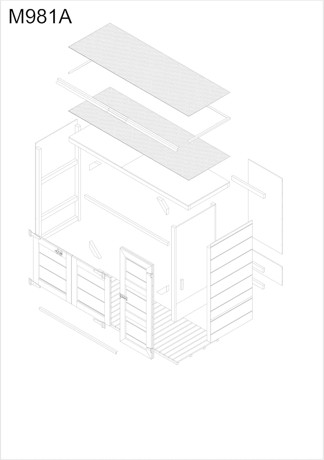 Abri de Jardin pour poubelles, Cache Poubelle extérieur 2x240L – Coffre de Rangement Exterieur, Armoire de Jardin, cabane de Jardin Exterieur – karaca-alisveris M981A-TUNDRA Grey