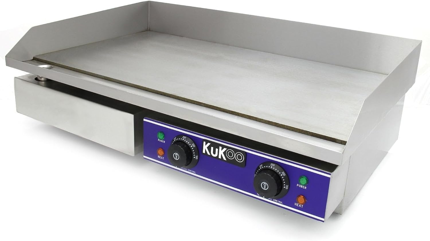 KuKoo - Plaque de cuisson professionnelle - 70cm - acier inoxydable