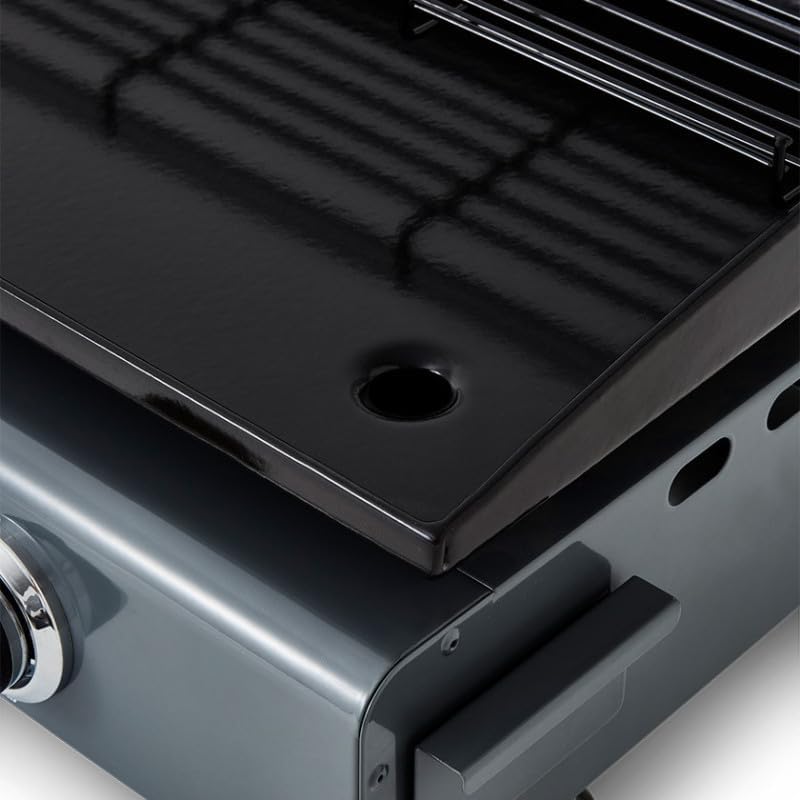 Favex - Silvia II - 67x34 cm - plancha gaz 3 feux, 7,5 kW, plaque acier émaillé, housse