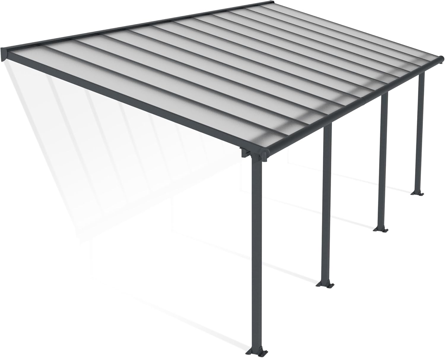 Pergola - Pergola série - 21.8m² gris anthracite, structure robuste - 704353