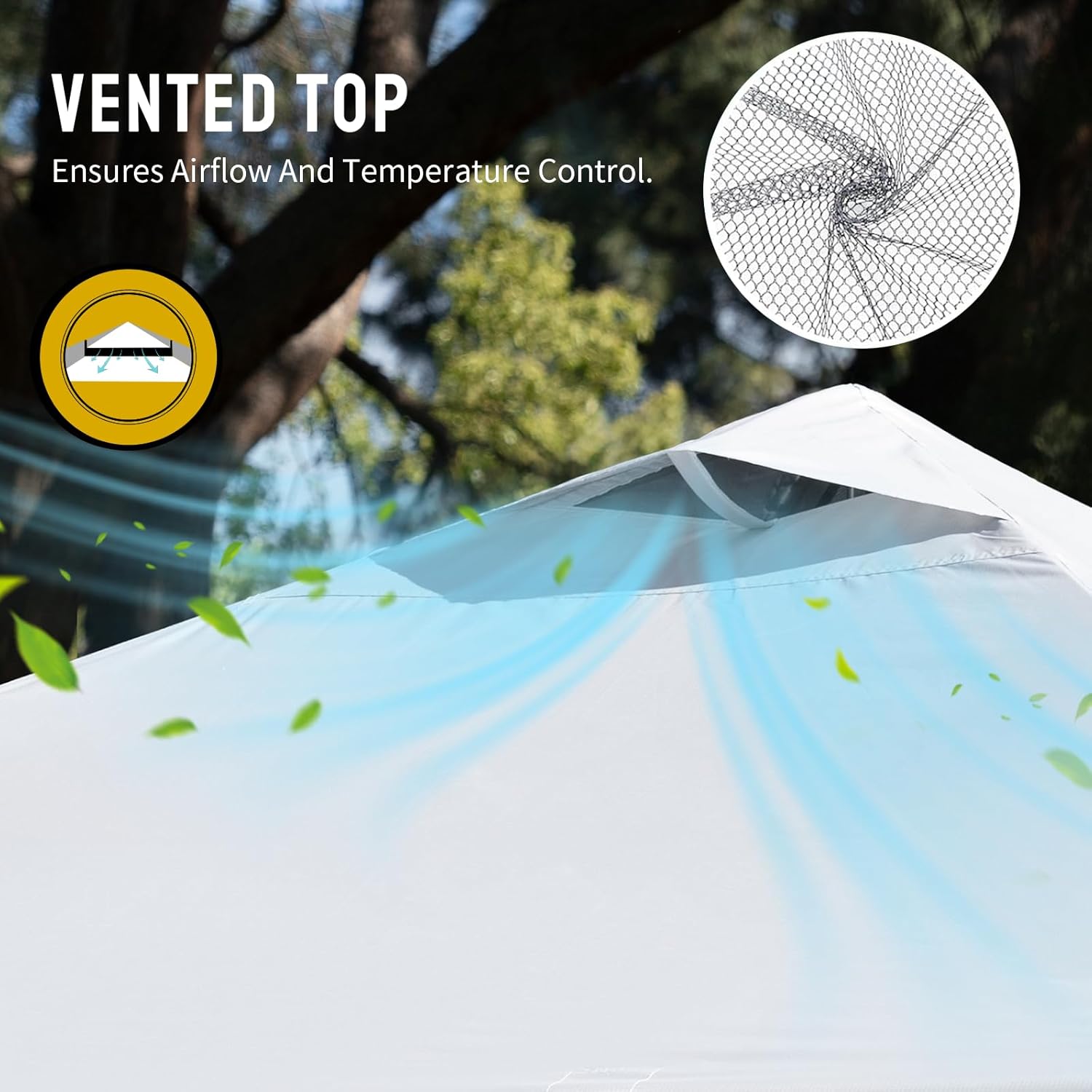 karaca-alisveris - tonnelle pliante - 3x3 m - imperméable, UPF 50+, sacs de sable