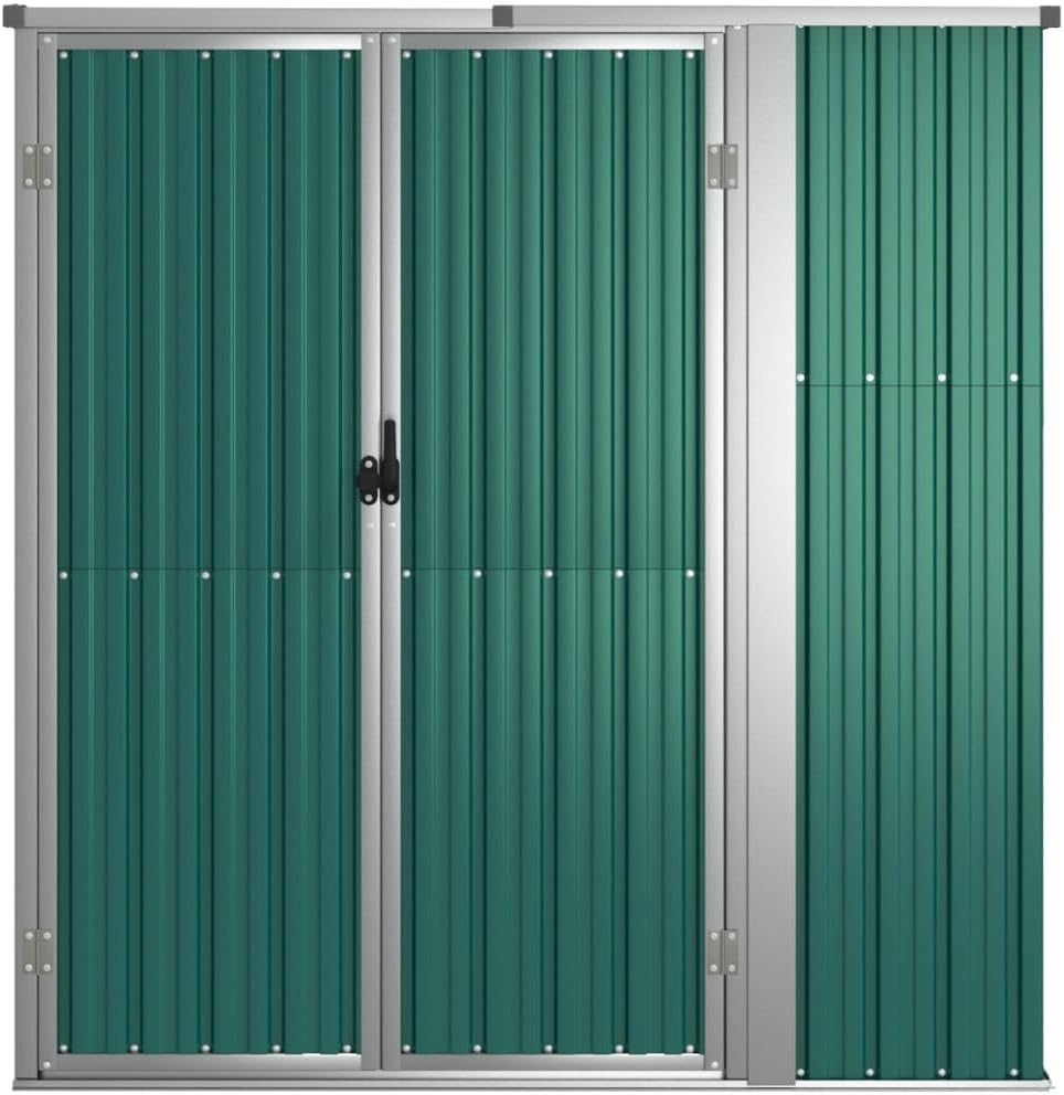 karaca-alisveris Abri à Outils de Jardin Vert 161x89x161 cm Acier galvanisé, Maison & Jardin, Pelouses & Jardins, Vie en extérieur, Structures extérieures, Cabanes & abris de Jardin, Vert, (Poids 29.62KG)