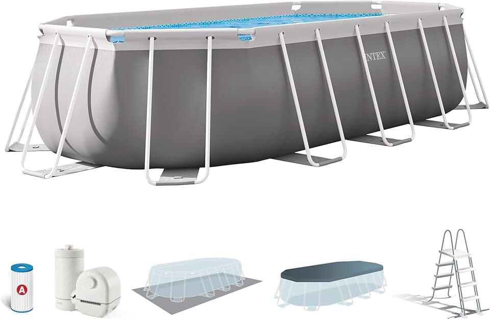 karaca-alisveris - Prism Frame ovale - 5,03x2,74x1,22m - kit piscine tubulaire