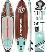 karaca-alisveris Planche de paddle gonflable 350 x 89 x 15 cm, 200 kg Extra Wide Stand Up Paddle pour adultes avec