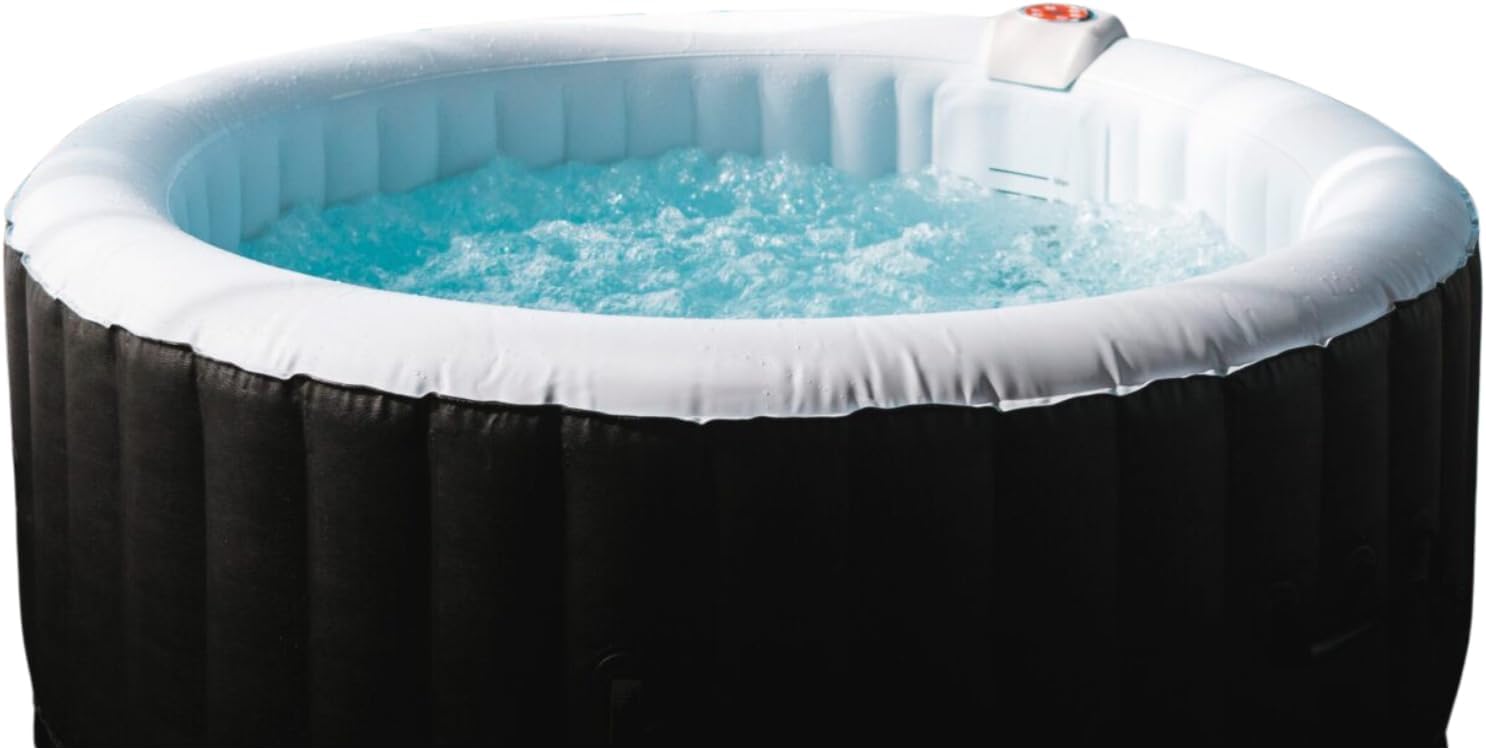 Spa Gonflable 4 Places Rond Ospazia - Diamètre : 185 cm - Filtre et bâche Inclus