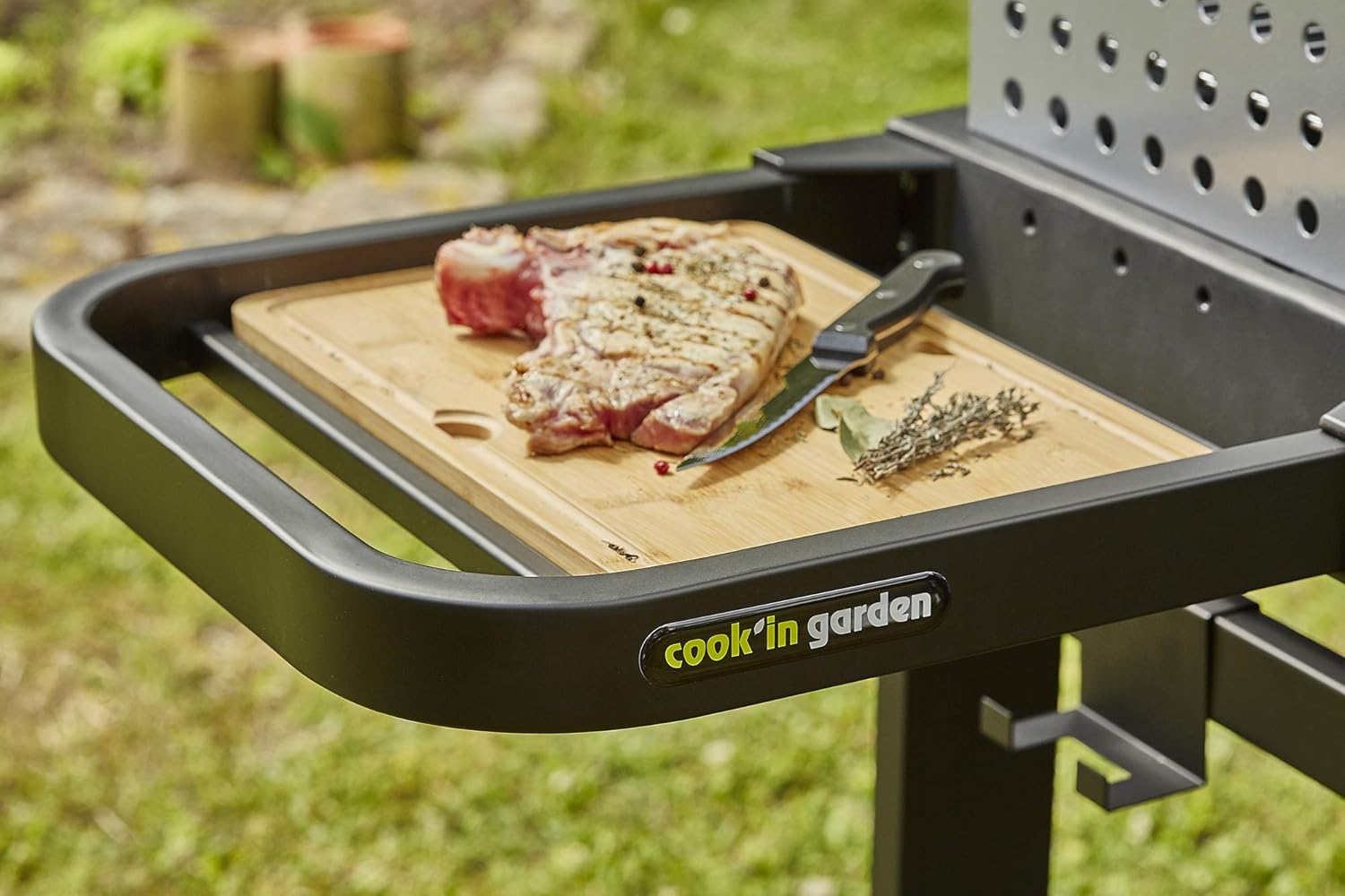 Cook’in Garden - Easy 60 - barbecue fonte, montage rapide, roulettes