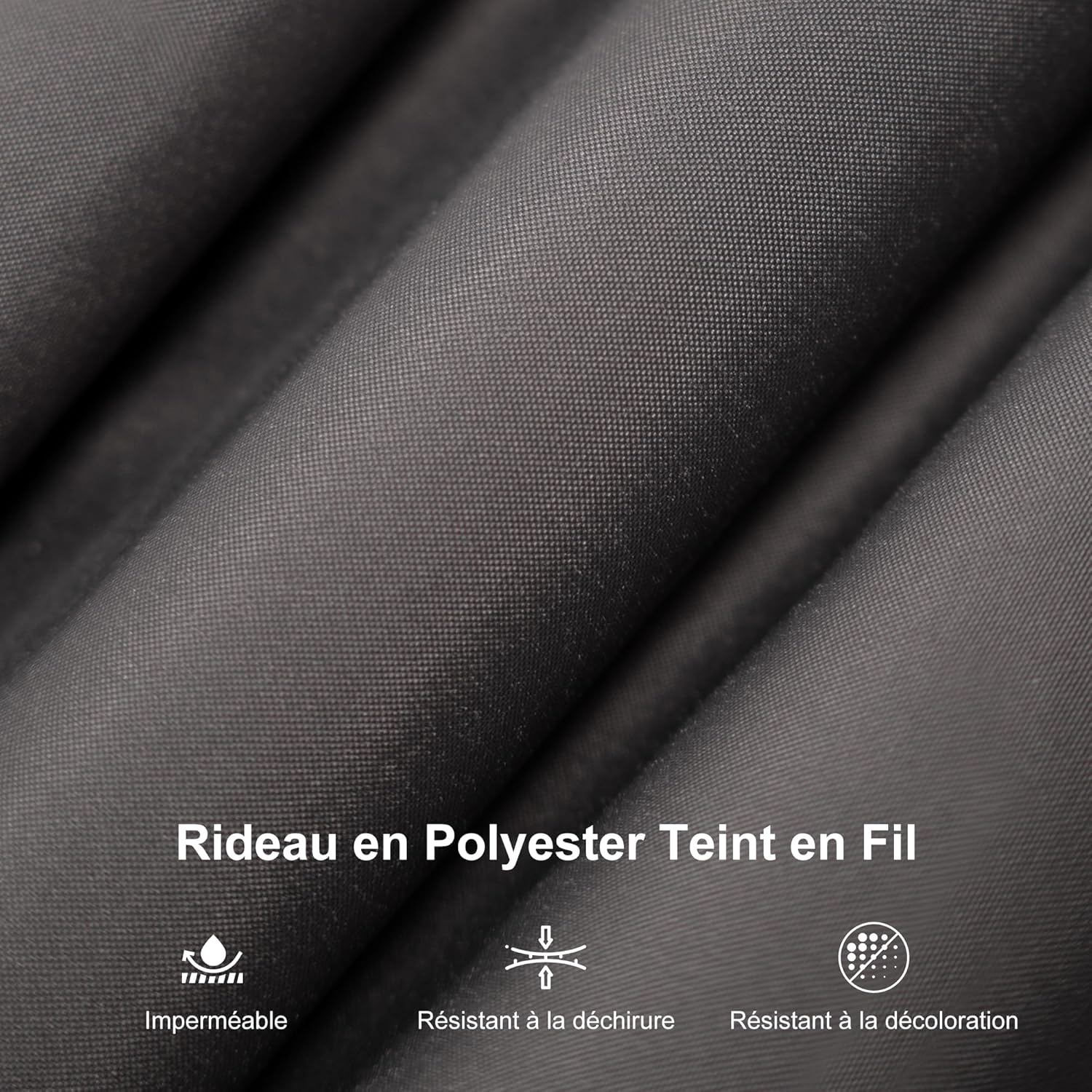 karaca-alisveris - tonnelle aluminium 4x3m, éclairage intégré, rideaux, gouttière