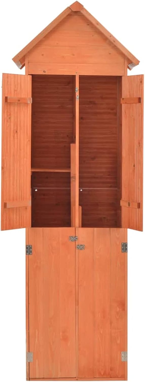 Abri de rangement de jardin, Armoire de terrasse, abri d'extérieur, coffres pour jardin, abri de jardin, abri de jardin, 71 x 60 x 213 cm