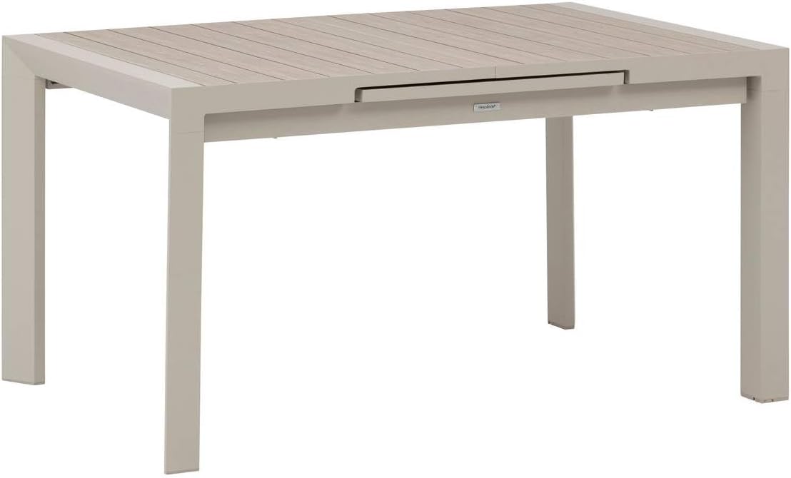 karaca-alisveris - Evasion - 8 places extensible - aluminium effet bois