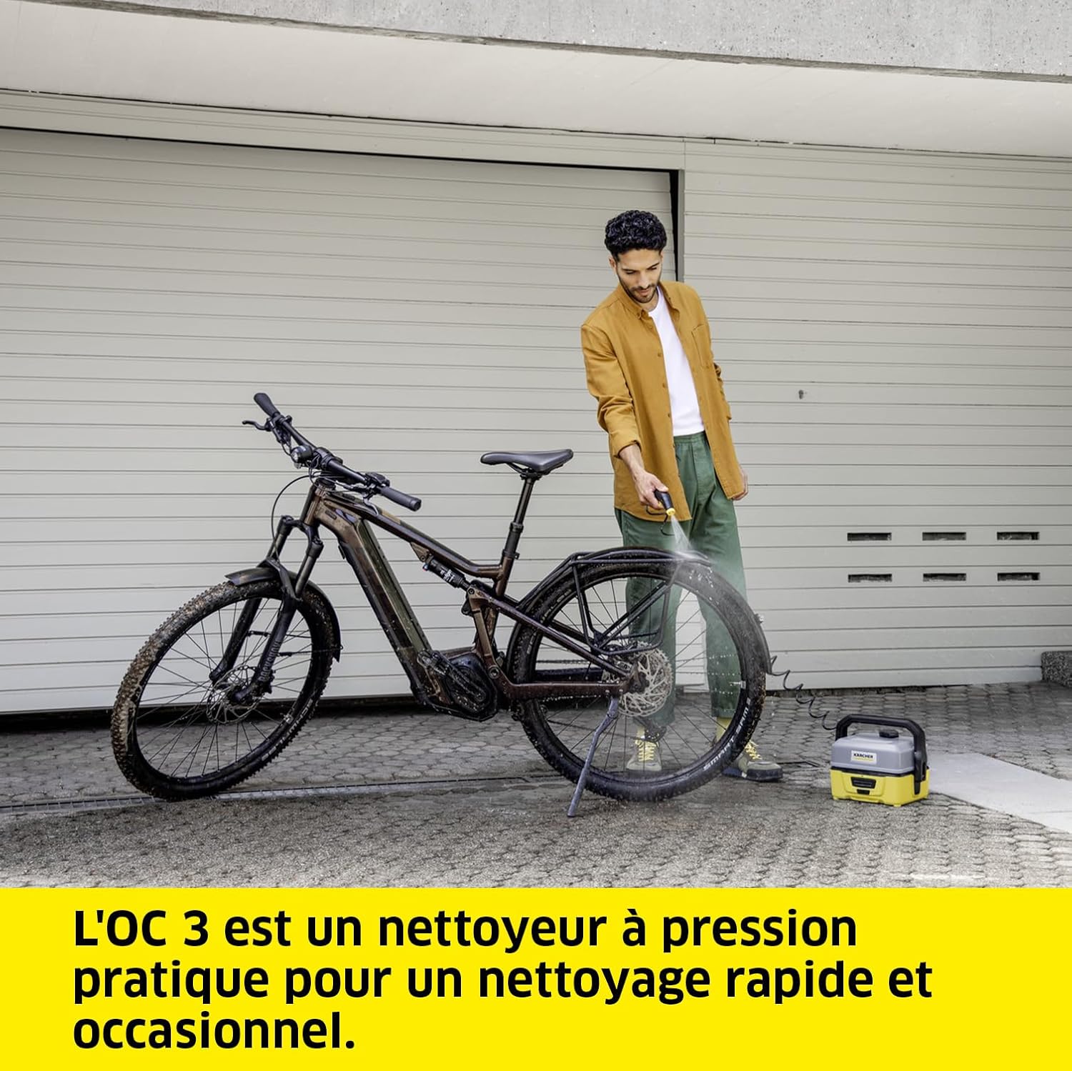 karaca-alisveris - OC 3 - 2,2 kg - basse pression, batterie Lithium-Ion, 4 L, tuyau 2,8 m